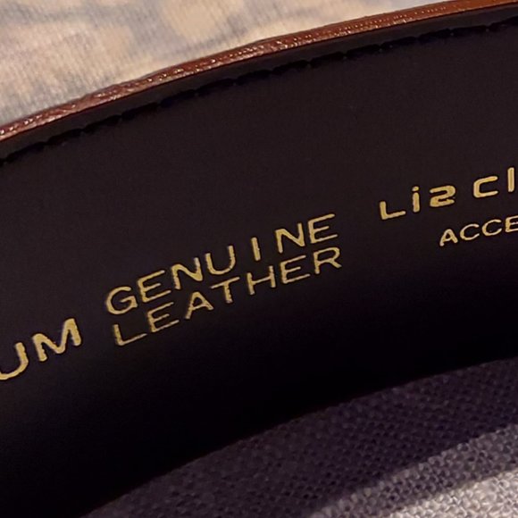 Vintage Genuine Leather Liz Claiborne Belt - Rust Brown - Picture 2 of 4